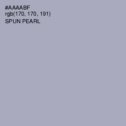 #AAAABF - Spun Pearl Color Image